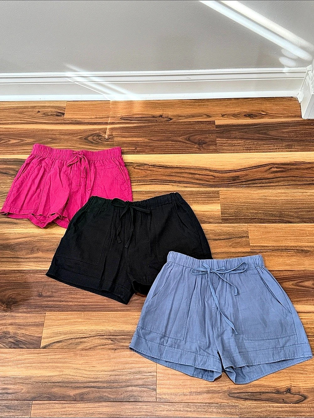 3 Pairs of Women's Drawstring Shorts for 1 Price